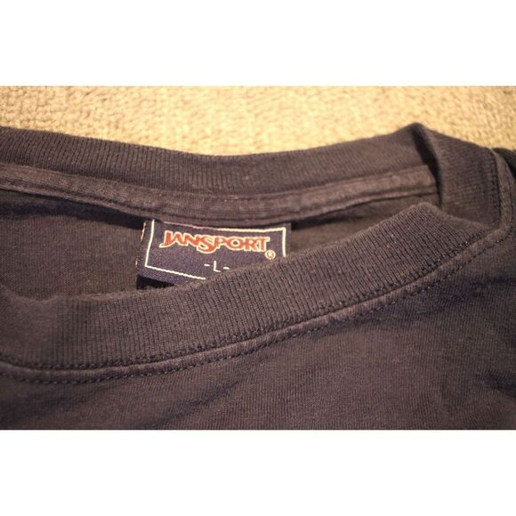 Vintage Jansport Gettysburg College Est 1832 Graphic Navy Blue T-Shirt - Size La - Picture 3 of 4